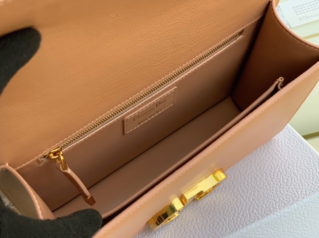 Dior 30 Montaigne Medium Bag Knockoff in Poudre Box Calfskin angle 5