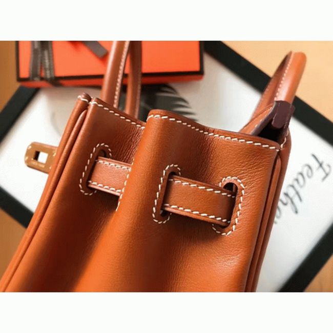 Gold Hermes Birkin 25cm Luxury AAA Copy angle 5