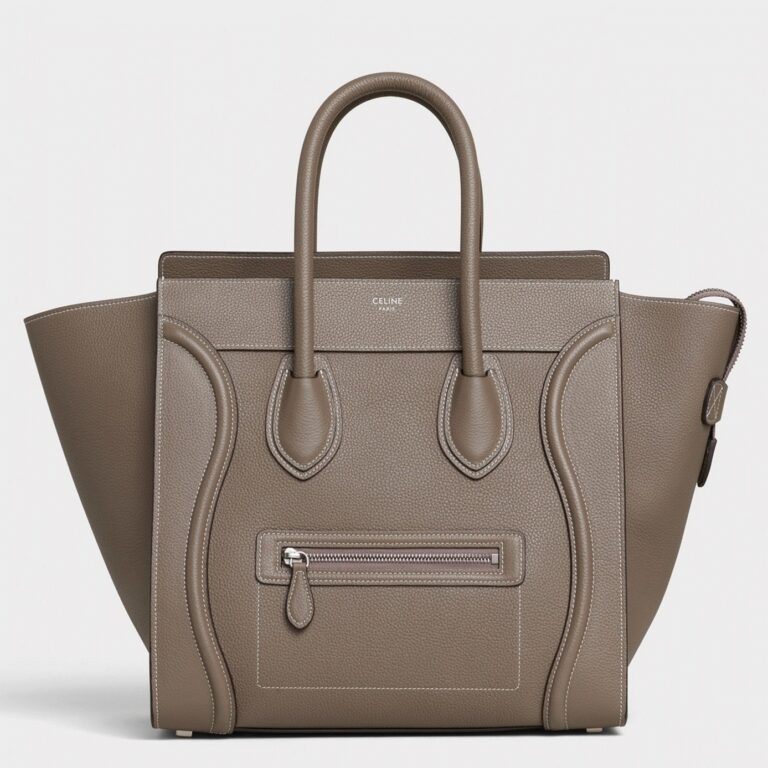 Celine Mini Luggage Tote Bag Knockoff in Souris