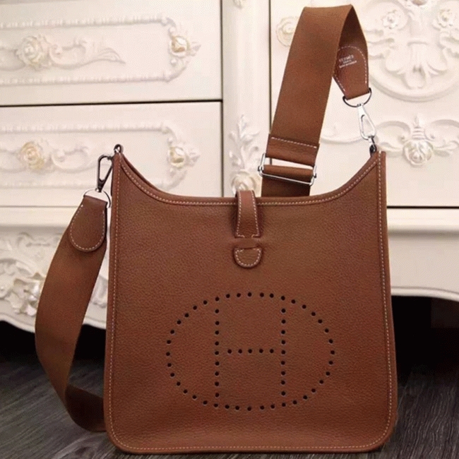 Brown Evelyne III PM Bag Replica Designer Hermes Classic Tote