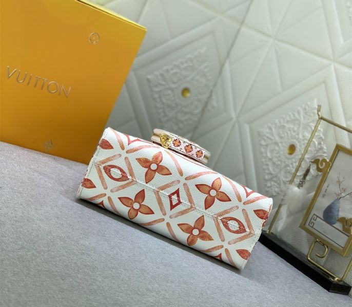 Louis Vuitton LV By The Pool Monogram Tiles Canvas Onthego PM Tote In Coral angle 3