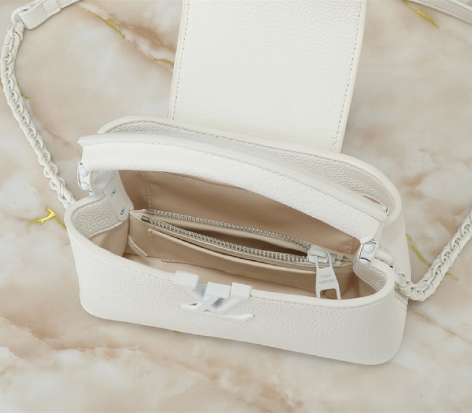 Louis Vuitton Capucines East-West Mini Handbag In Optic White angle 5