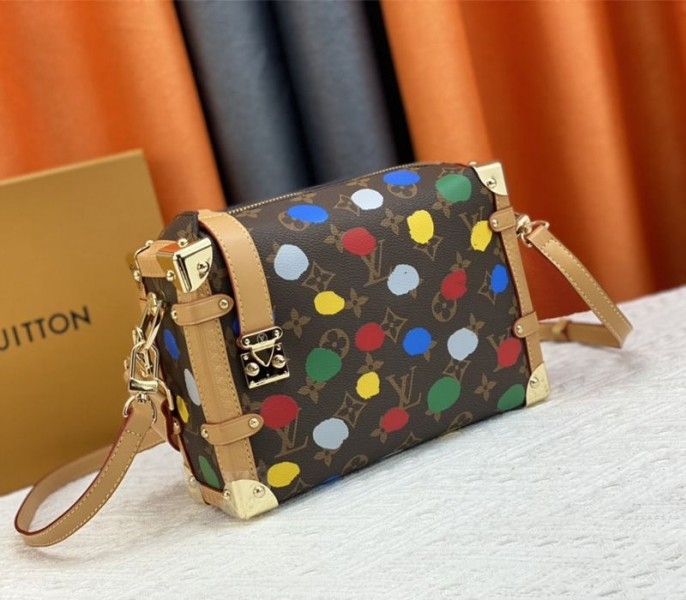 Louis Vuitton X YK Monogram Canvas Side Trunk angle 2