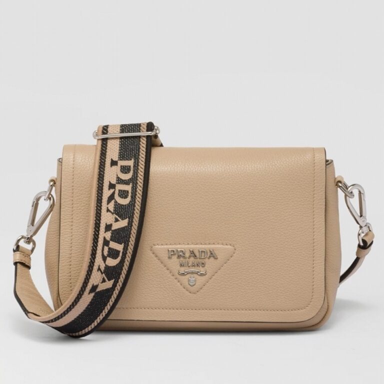 Prada Flap Shoulder Bag Fake in Sand