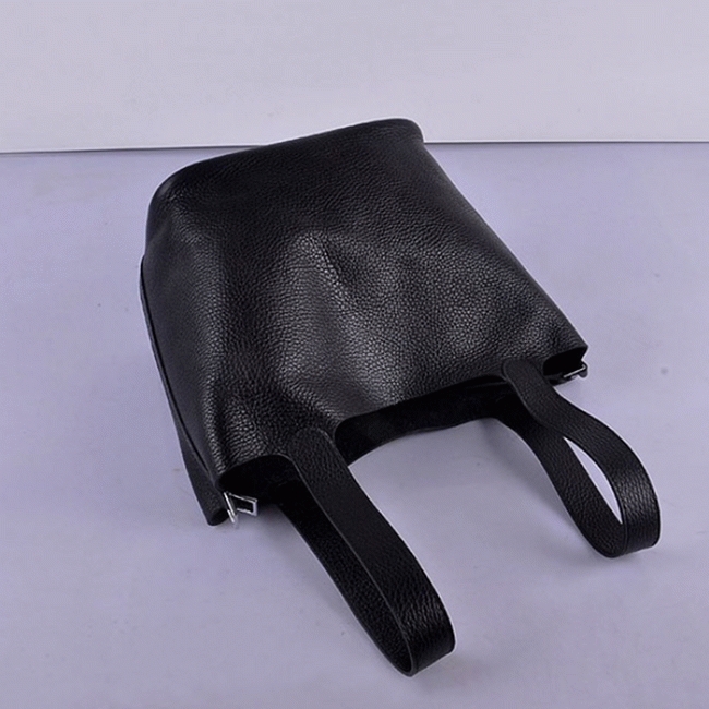Black knockoff Hermes Picotin Lock handbag angle 5