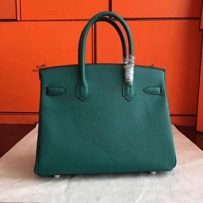 Malachite Shade Copy Hermes Birkin 30cm Replica angle 4