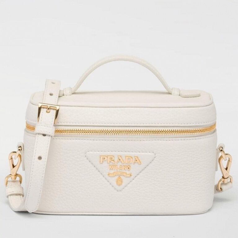 Prada Mini Vanity Bag Knockoff in White
