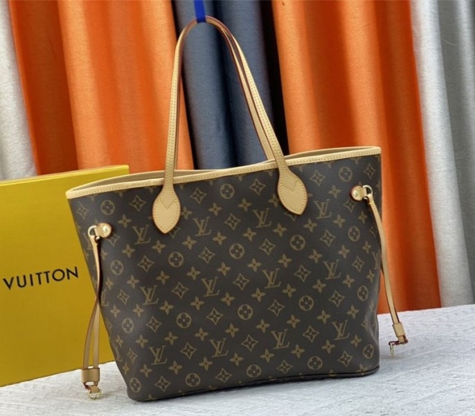 Louis Vuitton Monogram Canvas Neverfull MM Tote With Puppies angle 4