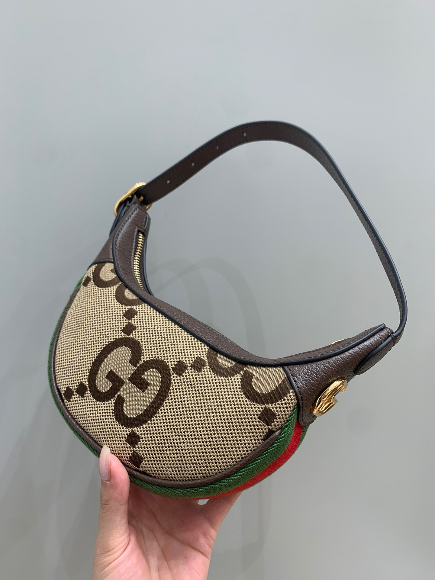 GG mini handle bag angle 3