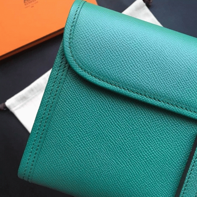 Dark green replica Hermes Jige Elan 29 clutch bag angle 4