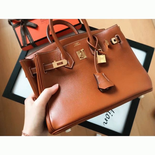 Gold Hermes Birkin 25cm Luxury AAA Copy angle 3