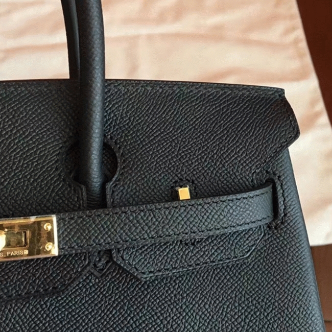 Black Replica Hermes Birkin 35cm Signature Handbag angle 5