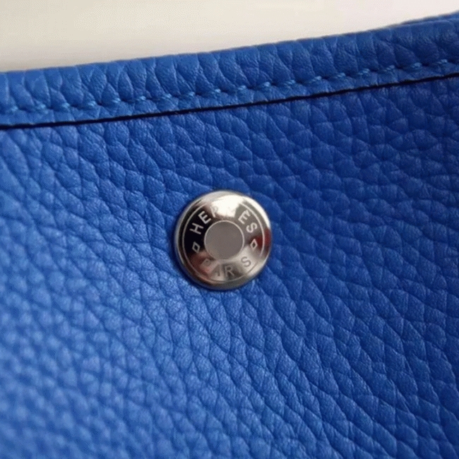 Blue Top Replica Hermes Garden Party 30cm Stylish Bag angle 3