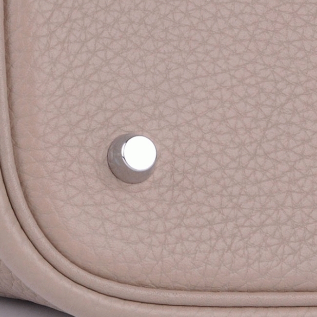 Grey knockoff Hermes Picotin Lock handbag angle 2