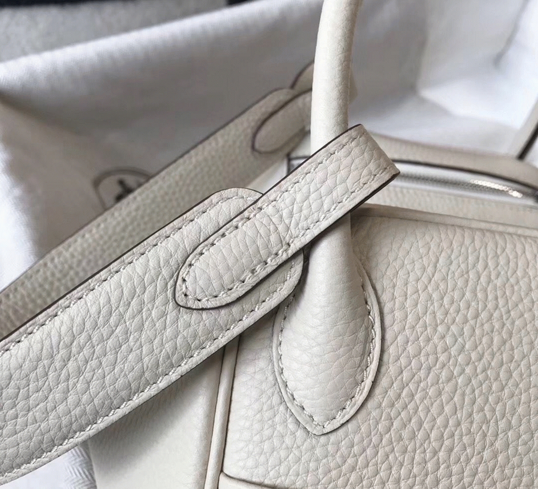 Replica Hermes Lindy 26cm handbag in beton angle 5