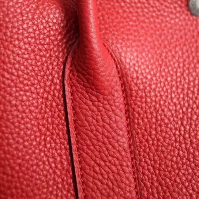 Red Fake AAA Hermes Garden Party 36cm Statement Tote angle 2