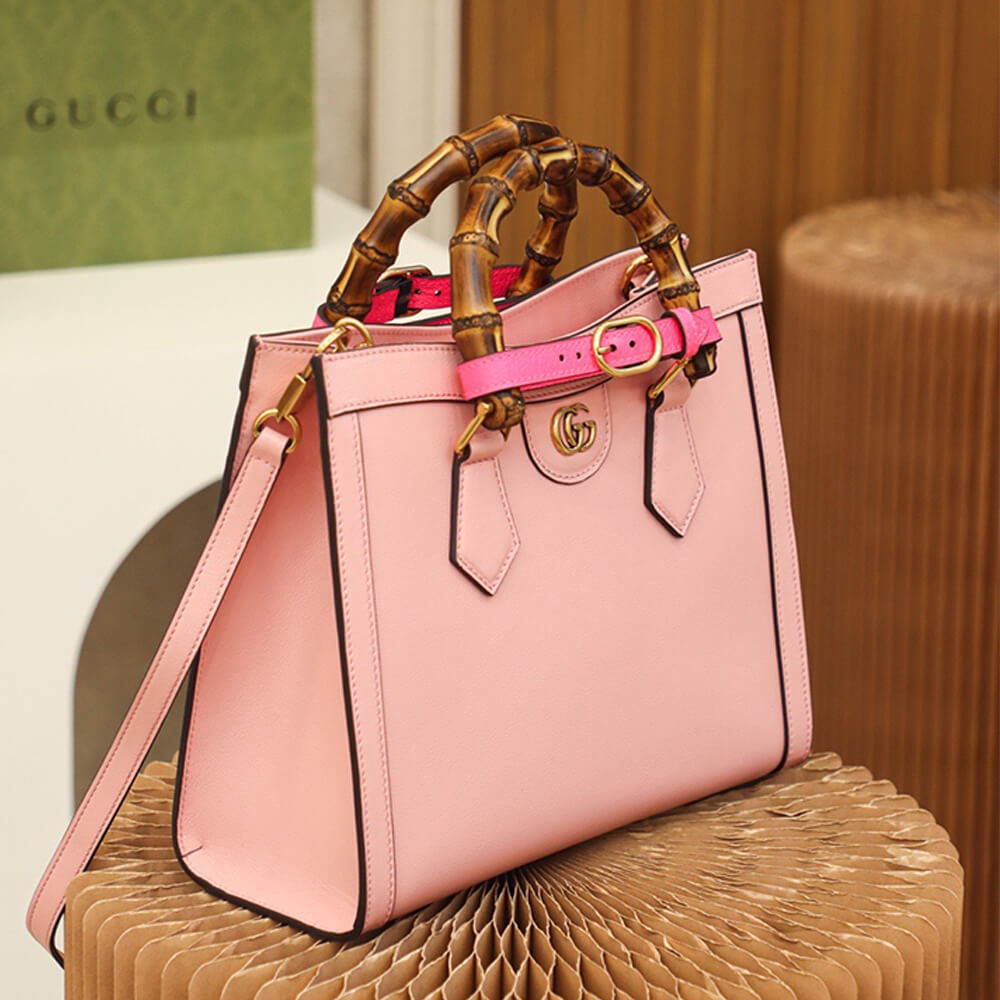 Gucci Diana small tote bag angle 2