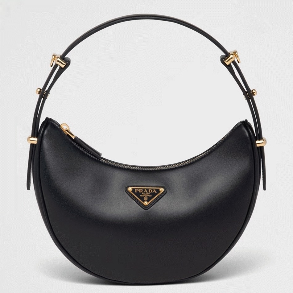 Black Prada Arque Shoulder Bag Replica