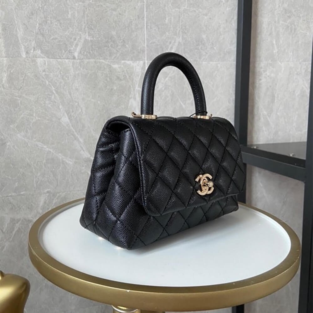Chanel Coco handle flap shoulder bag Mini angle 2