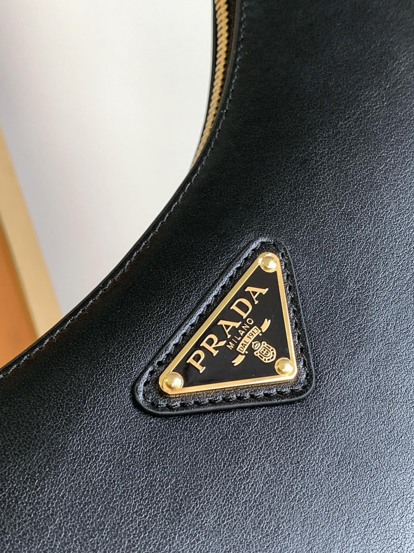 Black Prada Arque Shoulder Bag Replica angle 4
