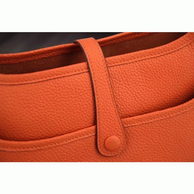 Orange Evelyne III PM Bag Fake AAA Hermes Bright Shoulder Bag angle 3