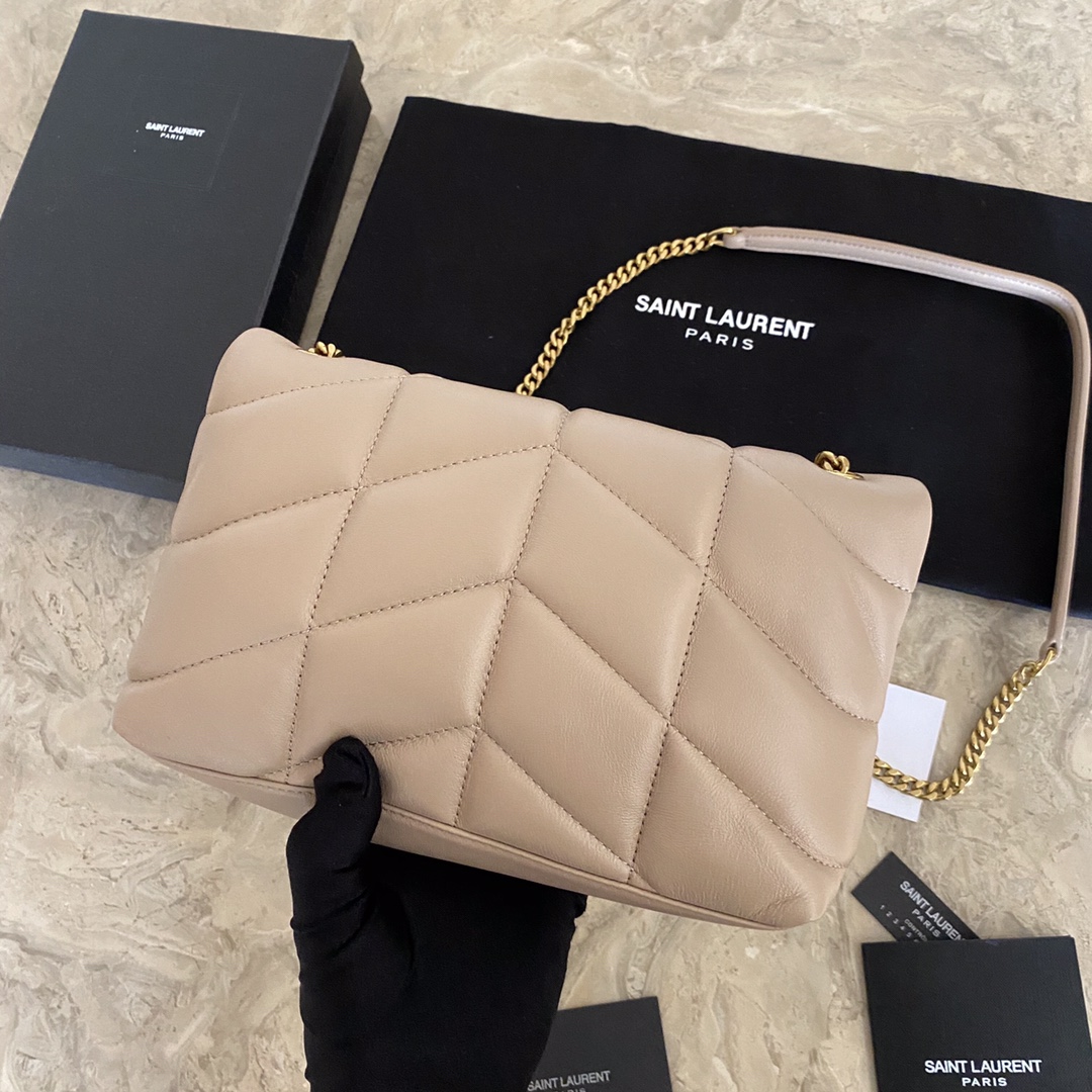 PUFFER TOY BAG IN QUILTED LAMBSKIN angle 4