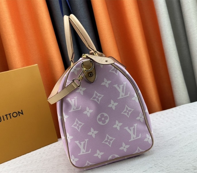 Louis Vuitton Speedy P9 Bandouliere 50 Bag In Light Hot Pink angle 4