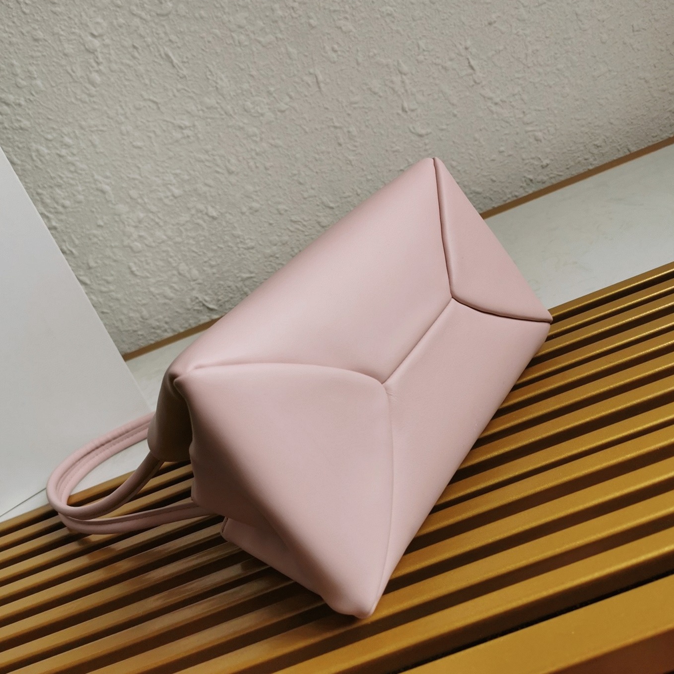Prada Supernova Small Shoulder Bag Fake in Pink angle 5