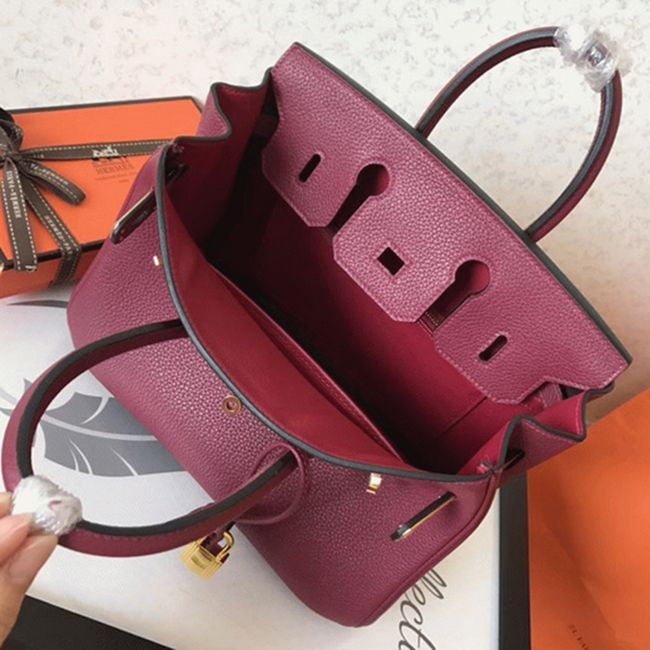 Ruby Hermes Birkin 25cm AAA Replica Handbag angle 5