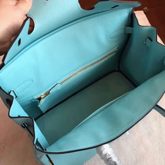 Blue Atoll Imitation Luxury Hermes Birkin 30cm Tote angle 4
