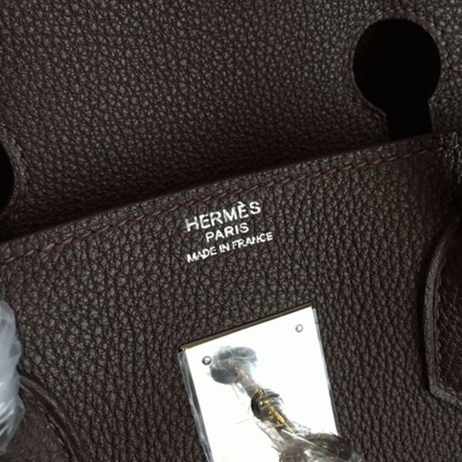 Cafe Color AAA Hermes Birkin 30cm Counterfeit Bag angle 4