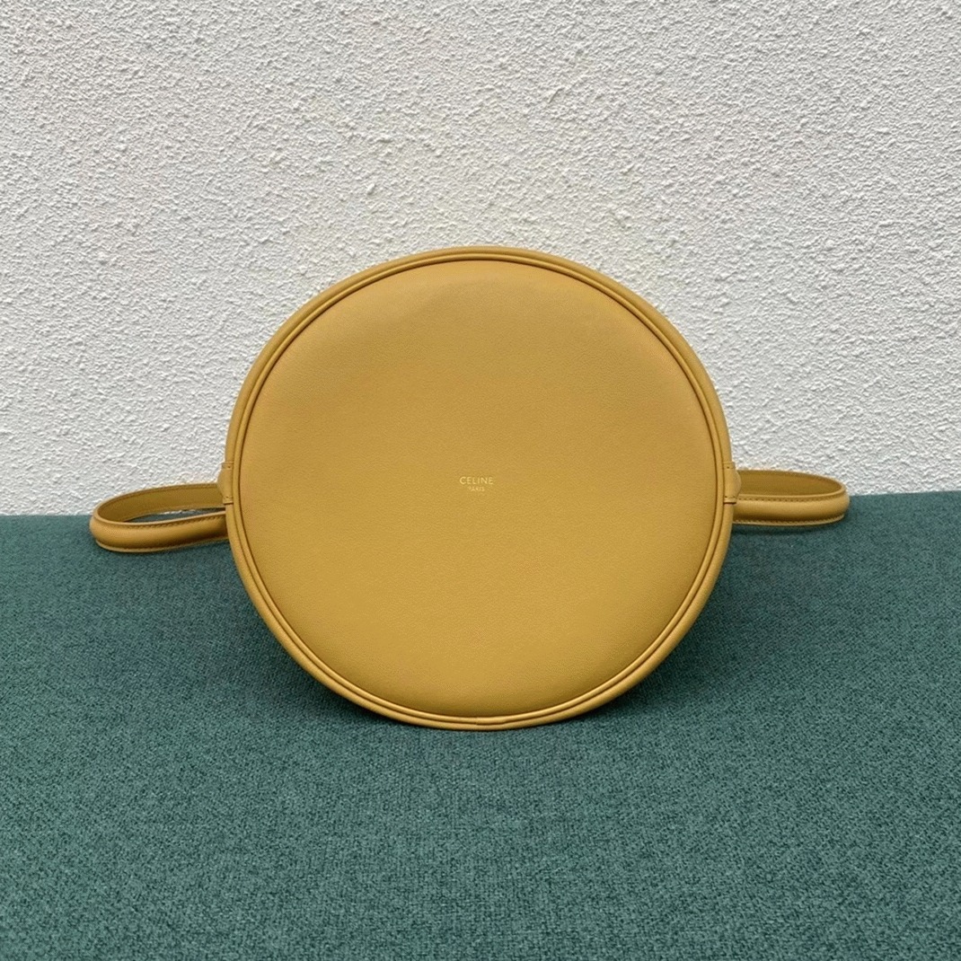 Top Quality Knockoff Celine Bucket 16 Bag In Yellow Soft Bare Calfskin angle 2