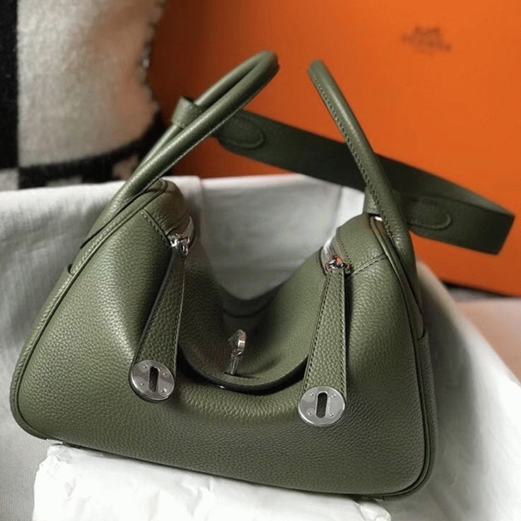 Replica Hermes Lindy 26cm handbag in canopee