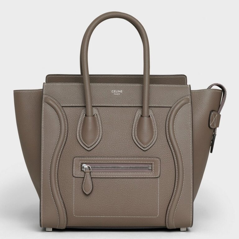 Celine Micro Luggage Tote Bag Knockoff in Souris