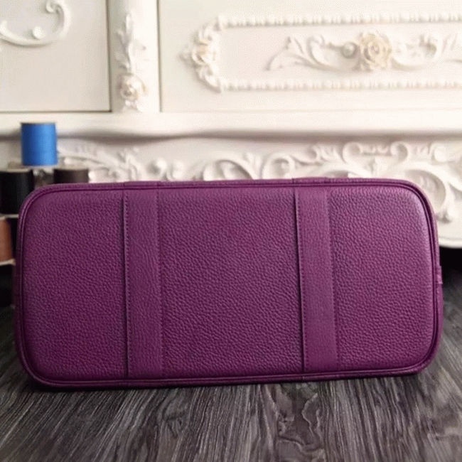 Purple Fake Hermes Garden Party 30cm Fashion Tote angle 5