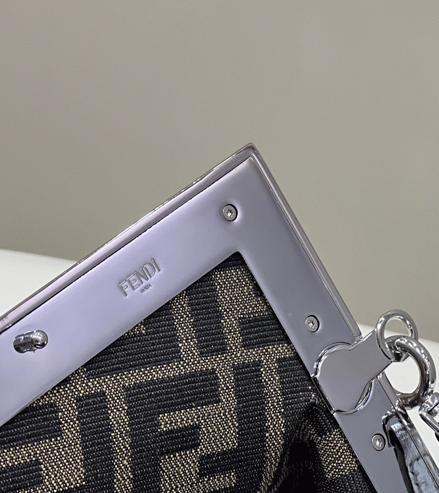 Top Quality Knockoff Fendi First Small Bag In Silver angle 5