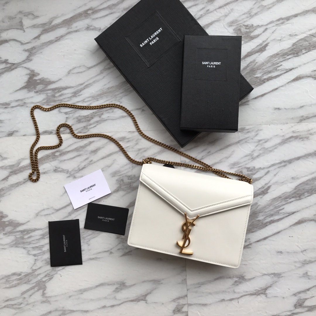 CASSANDRA MONOGRAM CLASP BAG IN OSTRICH angle 2