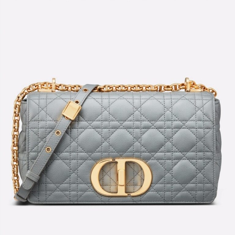 Dior Caro Medium Bag Knockoff in Grey