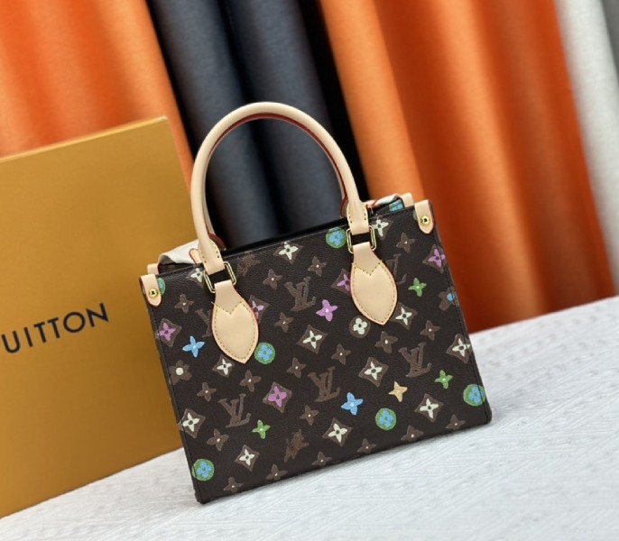 Louis Vuitton Monogram Craggy Onthego PM Tote In Chocolate angle 3