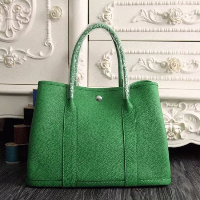 Bamboo Color Fake Luxury Hermes Garden Party 30cm Modern Tote