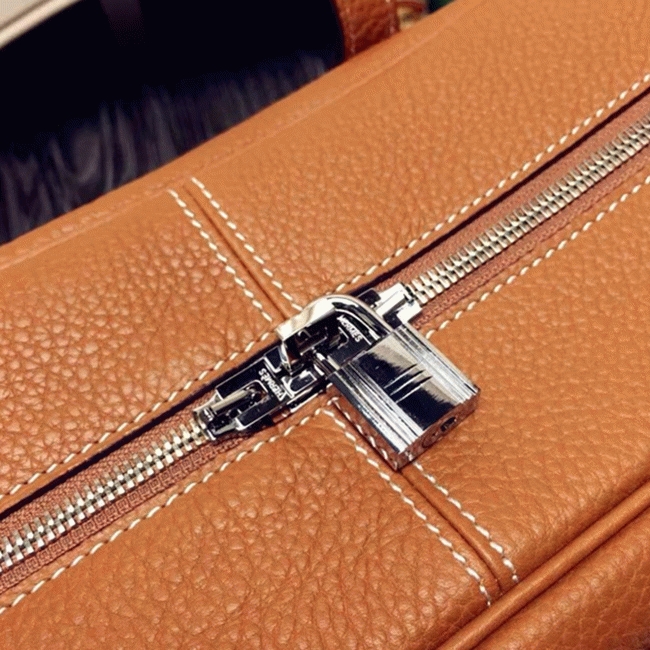 Brown AAA Fake Hermes Victoria II 35cm Bag angle 4