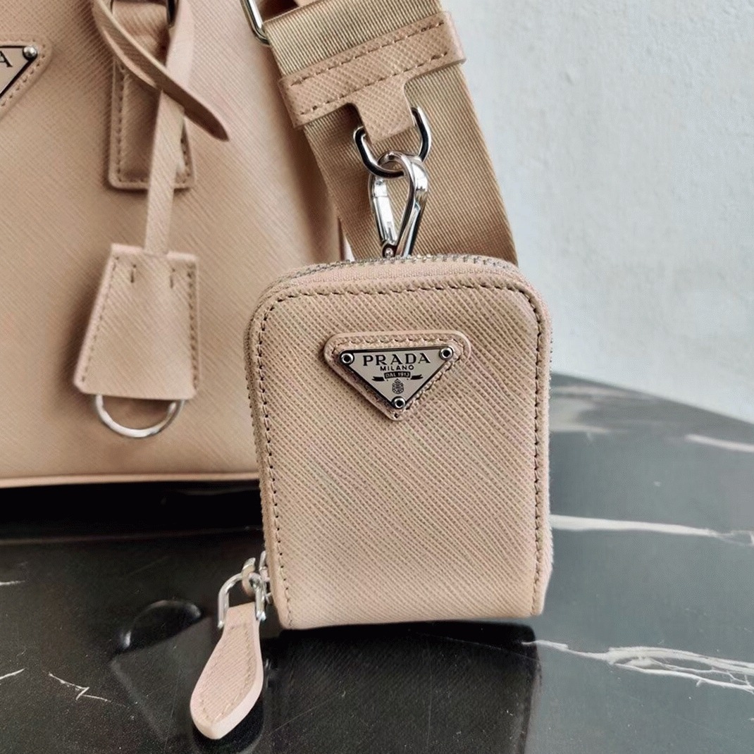 Prada Galleria Mini Bag Replica in Beige angle 2