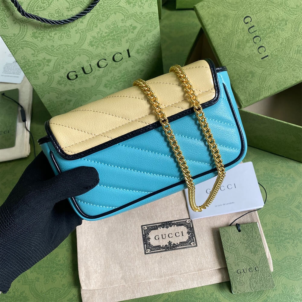 Online Exclusive GG Marmont mini bag angle 2
