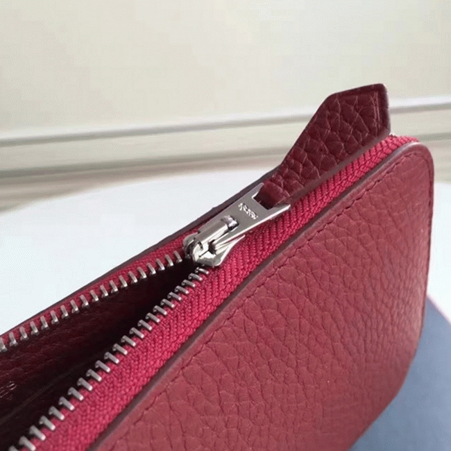 Ruby Designer Knockoff Hermes Wallet Azap Zipped angle 5