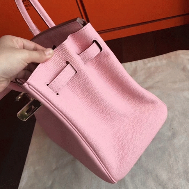 Pink Knockoff Hermes Birkin 40cm Bold Handbag angle 2