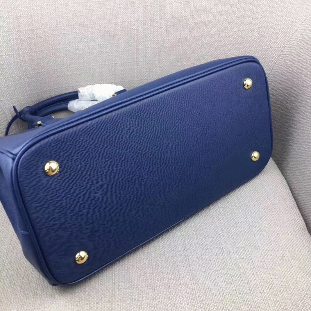 Blue Prada Galleria Large Bag Replica angle 3