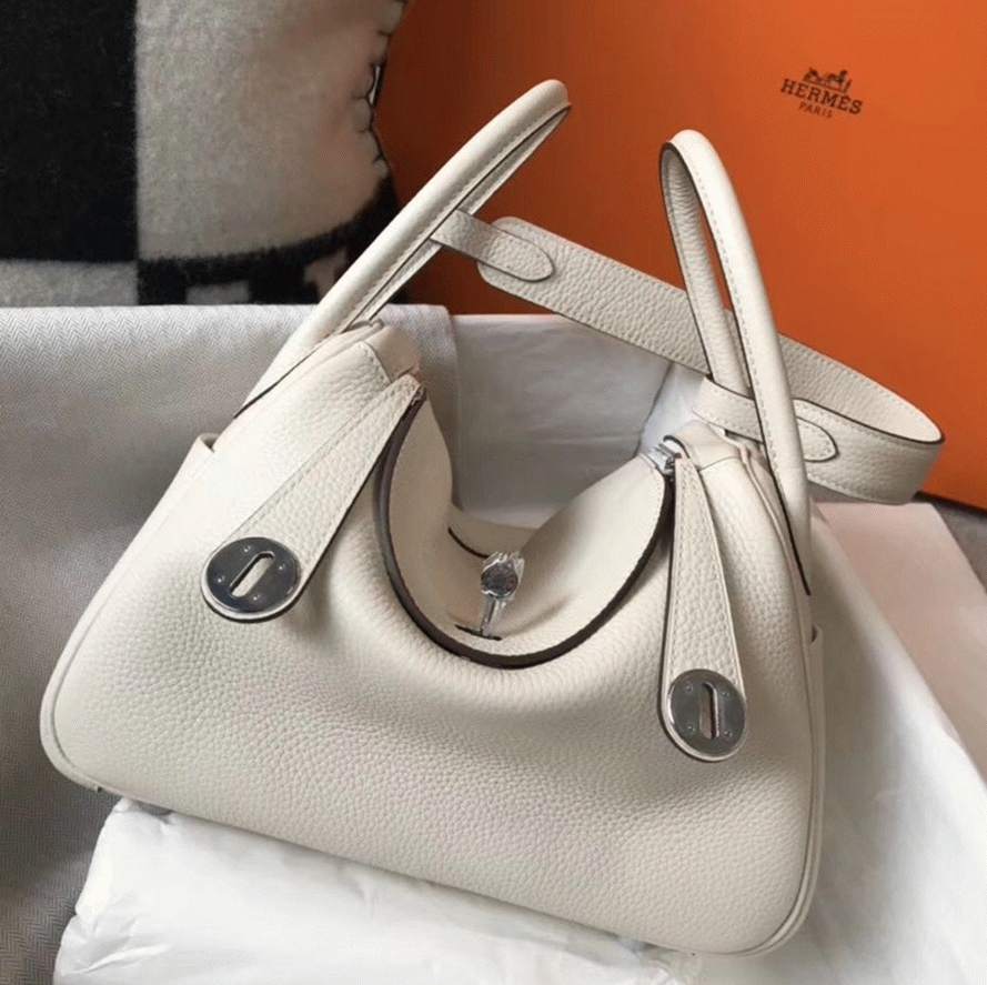 Replica Hermes Lindy 26cm handbag in beton