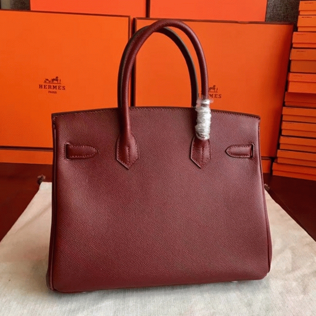 Bordeaux Hermes Birkin 35cm Replica Designer-Inspired Bag angle 5