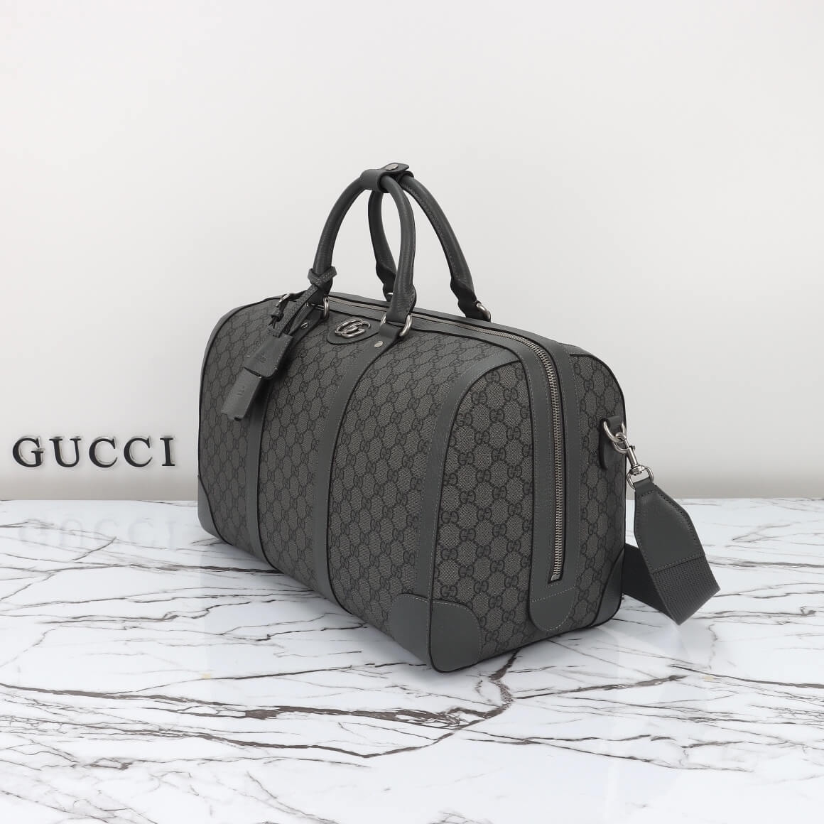 Gucci Savoy medium duffle bag angle 2