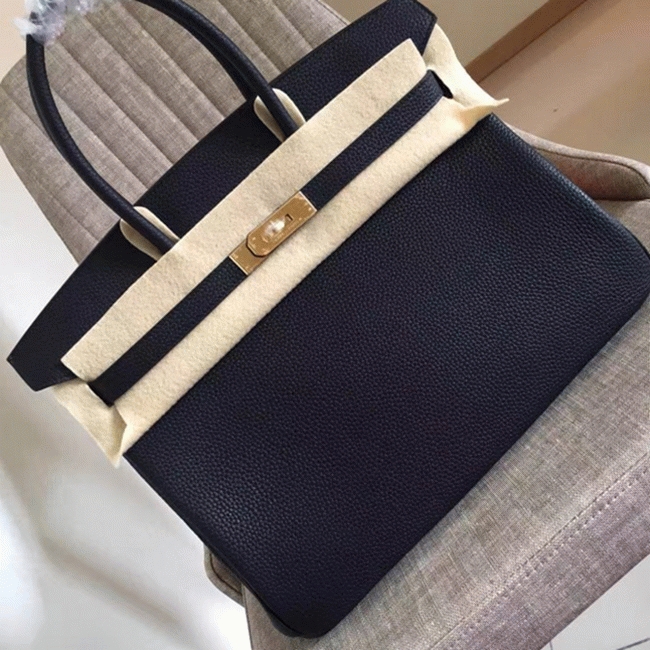 Black Knockoff Designer Hermes Birkin 35CM Tote